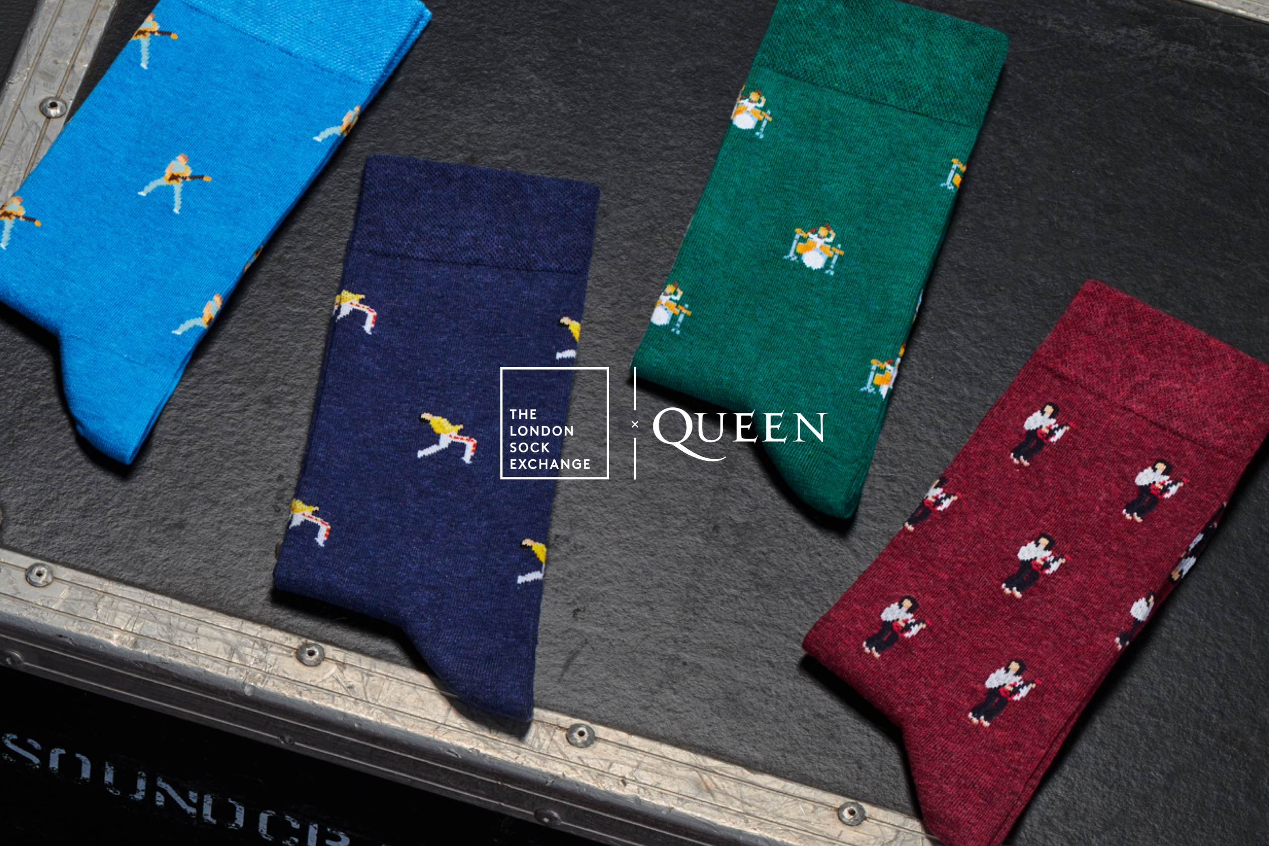 LONDON SOCK EXCHANGE Queen クイーン ユニセックス The Queen Collection | Freddie Mercury, Brian May, Roger Taylor